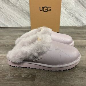UGG | Cluggette Pearlized Slipper Leather Sheepskin Indoor Outdoor Gift New